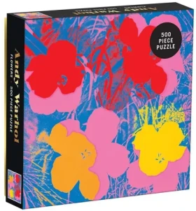 Galison Štvorcové puzzle Kvety
