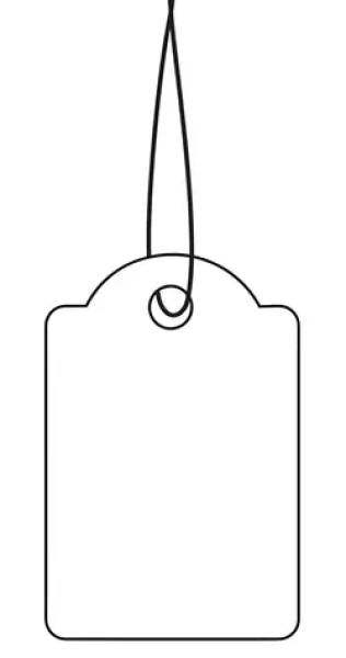 Herma Visačky so špagátom biele 18x28 mm / Visačky so špagátom / 1000 ks (6933)