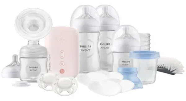 Philips AVENT Advanced SCD340/31 biela / Sada na dojčenie / Elektrická odsávačka / Fľaše a hrnčeky