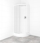 SAT - Set sprchovacieho kúta a vaničky, štvrťkruh 80x80 cm Multi Basic SIKOBKMUS80CH0 SIKOBKMUS80CH0