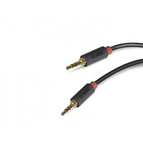 SBS AUX kábel 3.5mm Jack 1.5 m čierna (8018417203091)