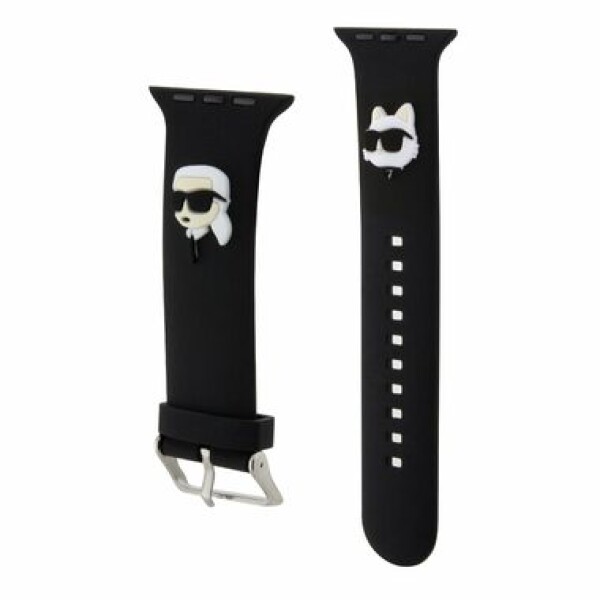 Karl Lagerfeld Karl and Choupette Head NFT Remienok pre Apple Watch 42/44/45/49 čierna (3666339190088)