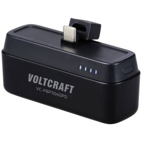 VOLTCRAFT VC-PBP3040PD powerbanka 4500 mAh Dodávka energie Li-Ion akumulátor čierna (matná) Indikátor stavu; VC-15076620