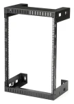 StarTech Nástenný rozvádzač 15U čierny / Rozvádzač / 19" / nosnosť 90 kg / 505×310×775 mm (RK15WALLO)