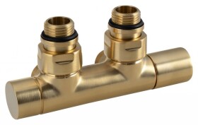 SAPHO - TWIN pripojovacia súprava ventilov pre stredové pripojenie, zlato mat CP401SGM