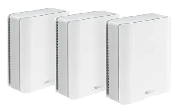 Asus ZenWiFi BT8 3-pack biela / MESH router Wi-Fi 7 / 2.4 GHz / 5 GHz / 6 GHz / WAN + 2x LAN / USB 3.2 (BT8 (3-pack) W)
