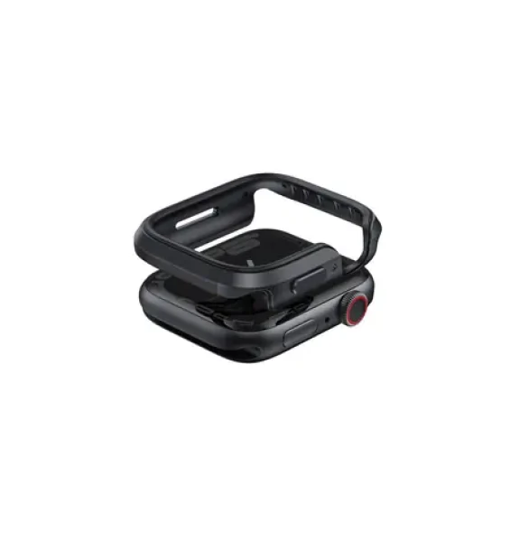 UNIQ Valencia púzdro pre Apple Watch (46mm) - MIDNIGHT BLACK čierna (8886463691632)