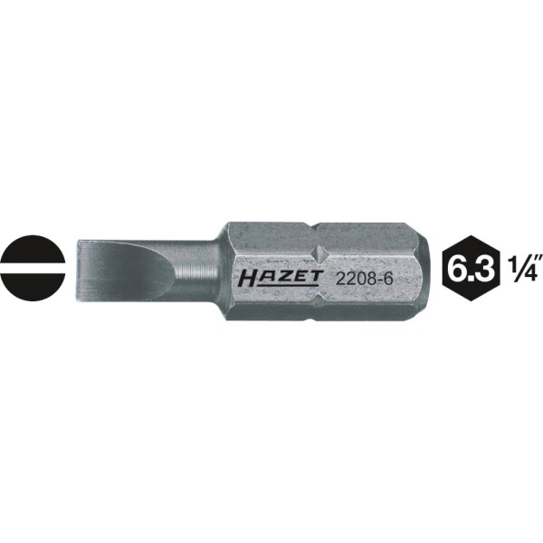 Hazet HAZET plochý bit 8 mm Speciální ocel C 6.3 1 ks; 2208-11