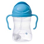 B.box Hrnček so slamkou 240 ml - čučoriedka EUR