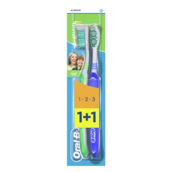 ORAL-B 3-effect natural fresh zubná kefka 2 ks