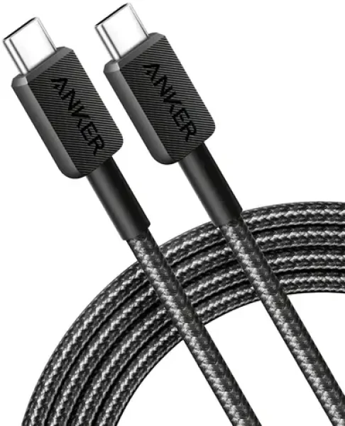 Anker kábel čierny / USB-C - USB-C / 0.9m / 240W (A81D5H11)