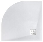 BESCO - Štvrťkruhová sprchová vanička VEXO - biela VANKVEX90CTVRTW