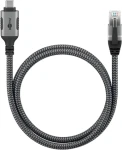 Goobay 70696 / Adaptérový kábel / USB-C 3.2 Gen2 na RJ45 / Cat.6 / 1 Gbit/s / 1 m (70696)