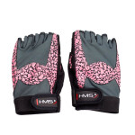 Gymnastické rukavice Pink/Gray W HMS RST03 r.S ženy NEPLATÍ