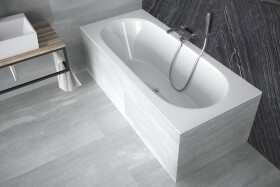BESCO - Obdĺžniková vaňa VITAE SLIM - Nožičky k vani - S nožičkami, Rozmer vane - 170 × 75 cm VANVITAE170SLIM + OLVPINOZ