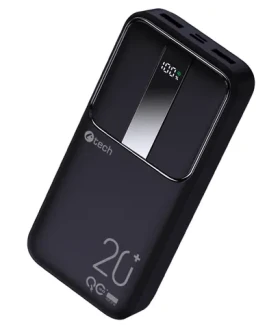 C-tech BATCT1341 22.5W 20000 mAh čierna / Power Bank / USB-A / USB-C / 5V 9V 12V (8594125014216)