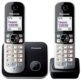 Panasonic KX-TG6812GB čierna / DECT bezdrôtový telefón / Duo / 2 slúchadlá (KX-TG6812GB)