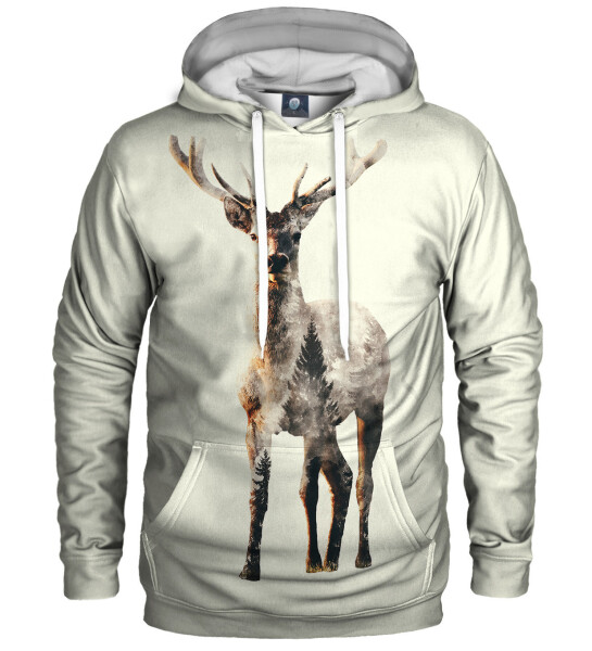 Aloha From Deer Lonely Red Deer Mikina kapucňou HK AFD1052 Beige