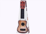 Mamido Detská mini gitara ukulele 25 cm červená