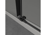 CERANO - Sprchové posuvné dvere Lantono L/P - 8 mm - Soft-Close - čierna matná, grafitové sklo - 100x195 CER-8050BD7235
