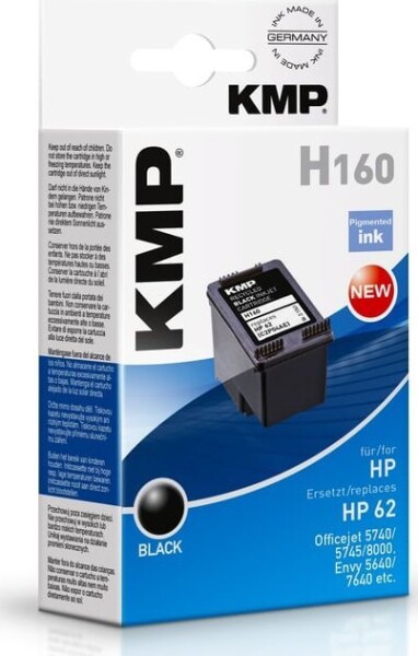 KMP Patrone HP 62 (C2P04AE) comp. black pigm. H160 - 1741,4801