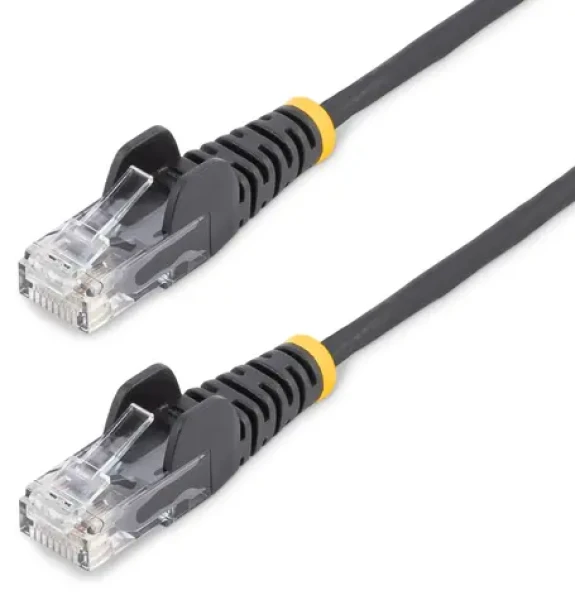 StarTech CAT6 Slim černá / Patch kabel / RJ45 / UTP / Snagless / 0,25 m (N6PAT25CMBKS)