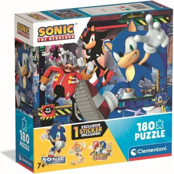 Clementoni 29797 Puzzle Ježko Sonic v akcii 180 dielikov