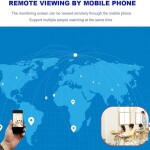 R2INVEST WIFI bezdrôtová otočná 2MPX full HD video monitorovacia kamera IR LED PIR
