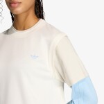 Tričko adidas Loose Layered Long Sleeve T-Shirt Off White S