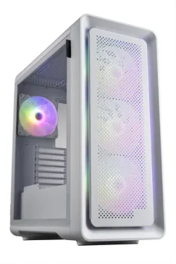 Fortron CUT593P biela / PC skriňa / Big Tower / ATX / 4X 140mm ARGB / bez zdroja / priehľadná bočnica (POC0000205)