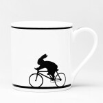 HAM Porcelánový hrnček Cycling Rabbit 300 ml