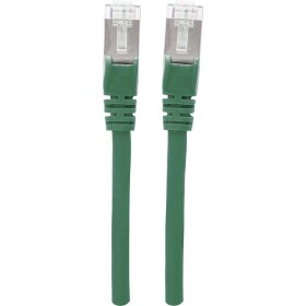 Intellinet 350686 RJ45 sieťové káble, prepojovacie káble CAT 6A S/FTP 30.00 m zelená fóliové tienenie, tienenie pletivom, bez halogénov 1 ks; 350686