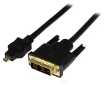 StarTech Micro HDMI - DVI-D čierna / Kábel / 1 m / 1920x1200 px / 60 Hz (HDDDVIMM1M)