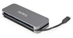StarTech USB-C Hub 4 porty čierna / Rozbočovač / 4X USB-A / USB 3.2 Gen 1 (5 Gb/s) / kábel 28 cm (HB30CM4AB)