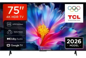 75" TCL 75P6L čierna / Televízia / 4K UHD / LED / Google TV / Wi-Fi / BT / HDMI (75P6L)