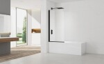 Vaňová zástena SAT 150x80 cm čierna SATVZUNIKCT80 SATVZUNIKCT80