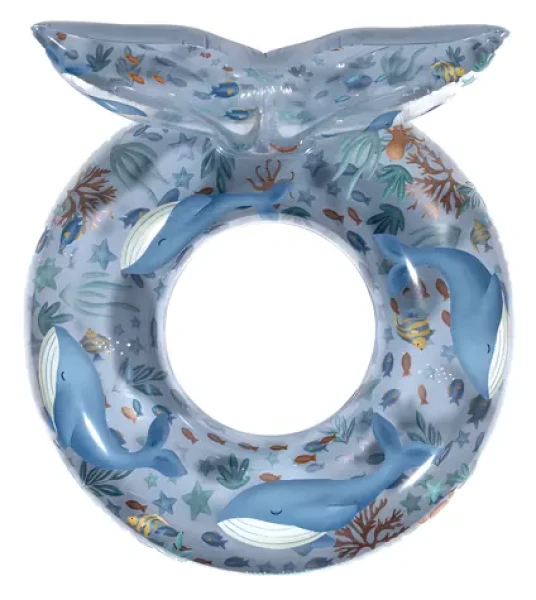 Little Dutch Nafukovací kruh Ocean WORLD modrá / priemer 91 cm / od 3 rokov (2016391LD)