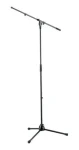 Mikrofónny stojan výsuvný s ramenom čierny / Stojan na mikrofón / rameno 800 mm / výška 900-1605 mm (210/2)