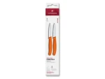 VICTORINOX Swiss Classic Kuchynský nôž 8 cm set 2 ks oranžová / špicaté rovné ostrie (6.7609.2C1)