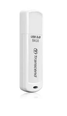 Transcend JetFlash 730 64GB biela / Flash Disk / USB 3.2 Gen 1 - (USB-A 3.0) (TS64GJF730)