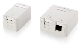 Equip Zásuvka pod omietku 1- Port biela / Zásuvka pod omietku / Keystone / RJ-45 / netienená (125121)