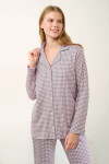 Vamp - Pyžamo s gombíkmi 21497 - Vamp pink peach XL