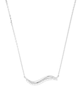 Silver Cat Trblietavý strieborný náhrdelník s kubickými zirkónmi Beauty SC596
