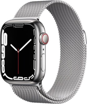 Apple Watch 7 GPS + Cellular 45mm strieborný (MKJW3WB/A)