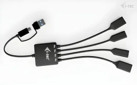 I-TEC USB-C+USB-A Cable HUB 4 Port / USB hub / USB 3.2 Gen 1 / 2x USB-A + 2x USB-C / 5 Gbps (CACBLHUB2A2C)
