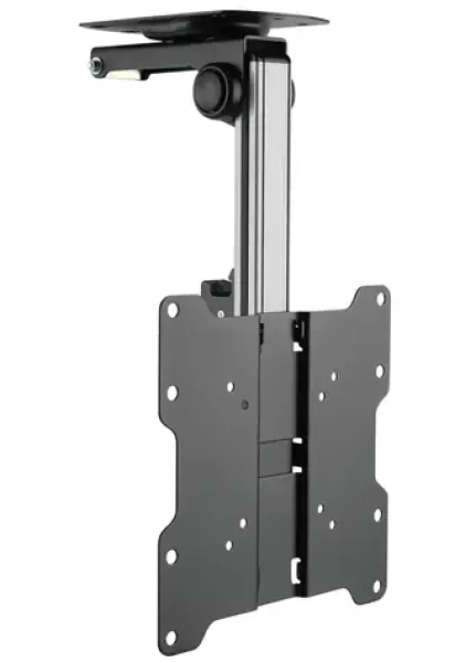 Techly ICA-CPLB-222 čierno-strieborná / Stropný držiak pre TV / 17 "- 37" / VESA / max 20 kg / naklápací, otočný (ICA-CPLB-222)