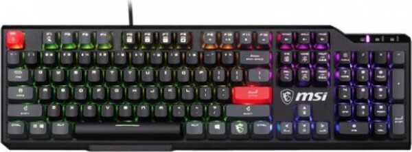 MSI MSI Vigor GK41 Dusk LR US klawiatura Gaming USB QWERTY Angielski Čierny