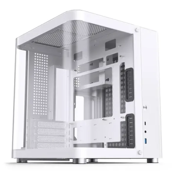 Jonsbo TK-1 biela / Micro-ATX / 1x USB-A 3.0 / 1x USB-C 3.2 / bez zdroja / priehľadná bočnica (TK-1 WHITE)