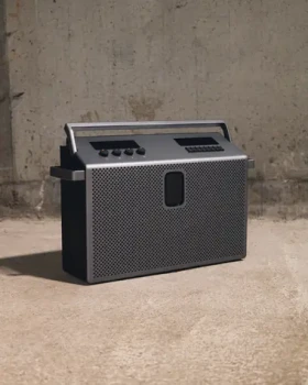 Mondo Speaker Large sivá / Prenosný reproduktor / 96W / Bluetooth 5.3 / 6000mAh / USB-C (71451)