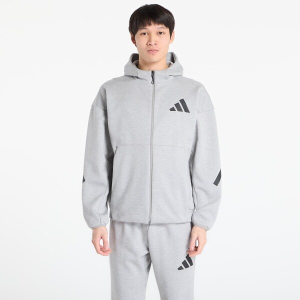 Mikina adidas Z.N.E. Full-Zip Hooded Track Jacket Medium Grey Heather XXL
